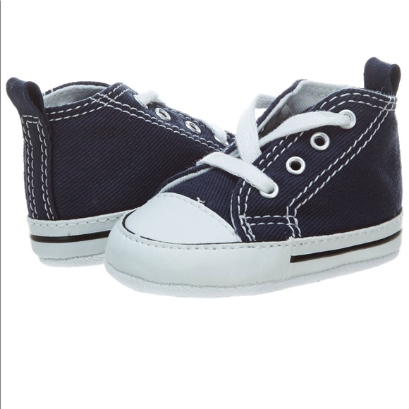 Converse Chuck Taylor Hi-TopCrib Shoes Navy Firm $ - Picture 2 of 4